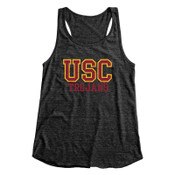 USC Trojans Women's Black Aria Racer Back Tank